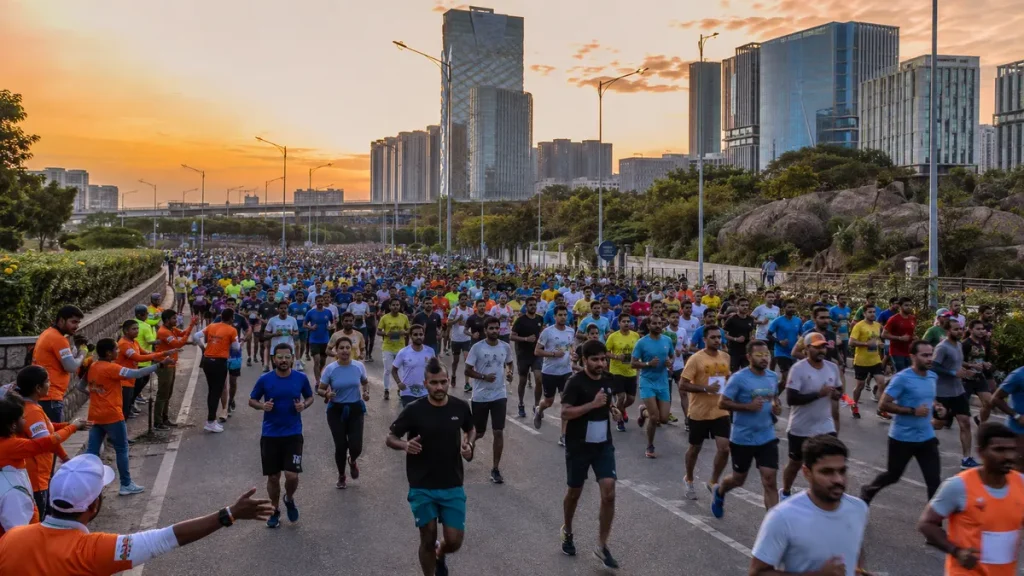 Around 26,500 Runners Participate in Hyderabad Marathon 2026 in Hyderabad