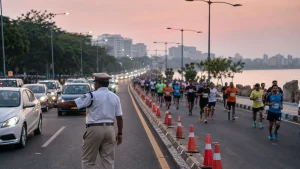 Hyderabad Marathon Diversions Affect Necklace Road to Gachibowli Corridor in Hyderabad