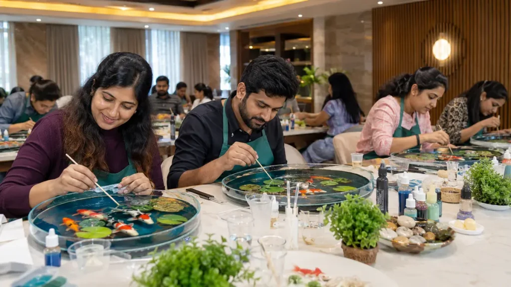 Koi Pond Resin Art Workshop Offers Hyderabad a Hands-On Sunday Experience in Hyderabad