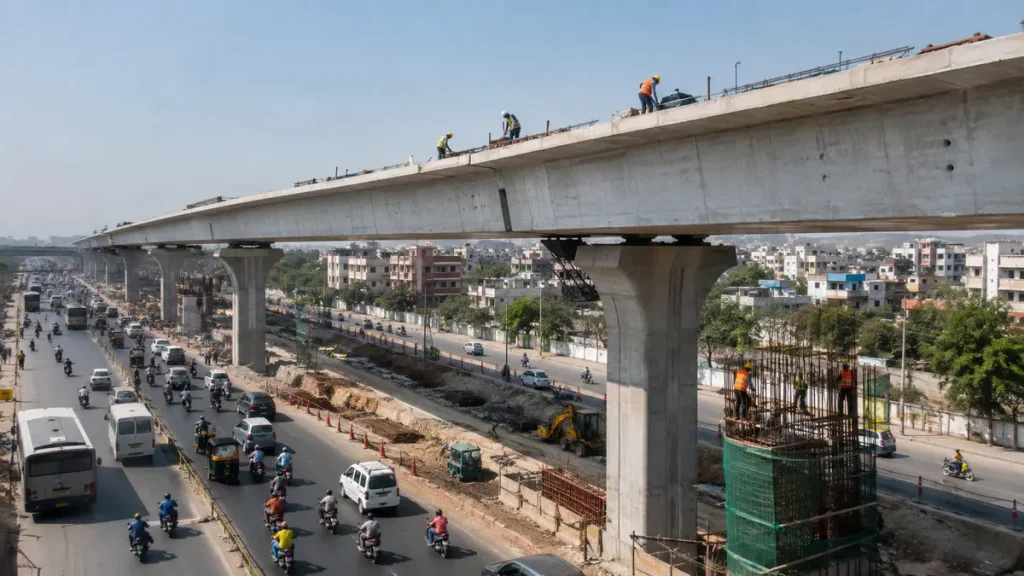 Uppal Elevated Corridor Work Targets October 31 Completion Deadline in Hyderabad
